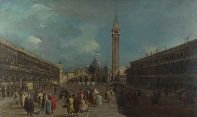 Venedig, Piazza San Marco, ca 1760 av Francesco Guardi