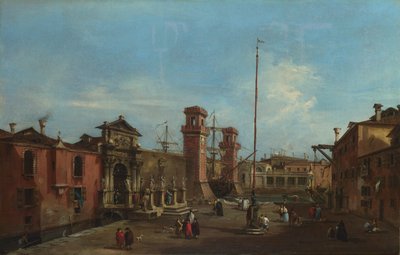 Venedig. Arsenalen, 1755-1760 av Francesco Guardi
