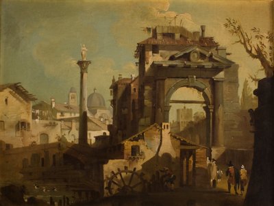 Utsikt över en italiensk stad av Francesco Guardi