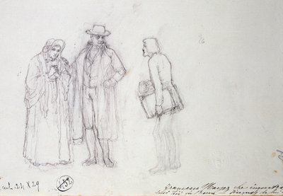 Francesco Hayez träffade sin farbror och moster i Rom av Francesco Hayez