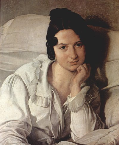 Italienska: Porträtt av Carolina Zucchi Porträtt av Carolina Zucchi av Francesco Hayez