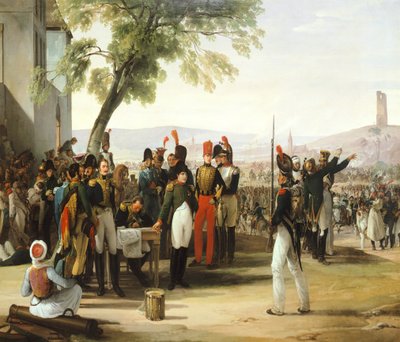 Napoleon efter slaget vid Wagram, av Francesco Hayez (1791-1882) av Francesco Hayez