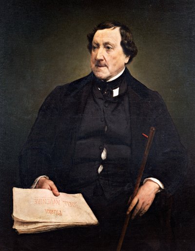 Porträtt av Gioachino Rossini (Pesaro av Francesco Hayez
