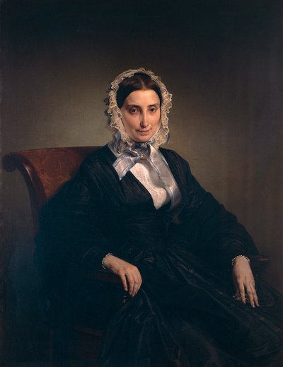 Porträtt av Teresa Borri (Alessandro Manzonis andra fru) av Francesco Hayez (1791-1882) av Francesco Hayez