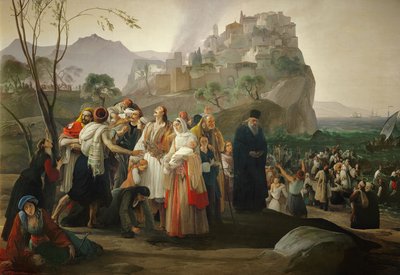 Flyktingar från Parga av Francesco Hayez