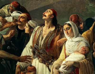 Flyktingar från Parga av Francesco Hayez