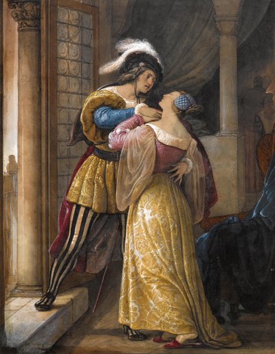 Romeo och Julia, före 1881. av Francesco Hayez