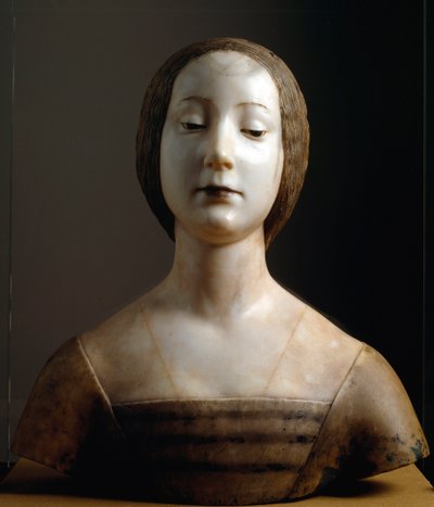 Byst av en kvinna, känd som Isabella av Aragon av Francesco Laurana