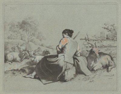 Sittande herdinna, 1762. av Francesco Londonio