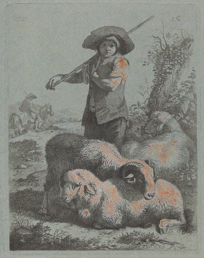 Stående herde, 1760. av Francesco Londonio