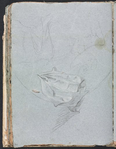 Verona Skissbok: Draperistudie (sida 84) av Francesco Lorenzi