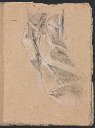 Verona Skissbok: Draperistudie sida 43, 1760. av Francesco Lorenzi