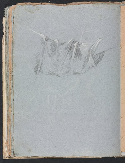 Verona Skissbok: Draperistudie sida 48, 1760. av Francesco Lorenzi