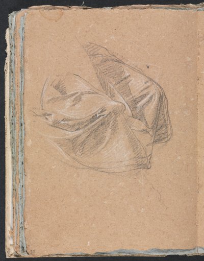 Verona Skissbok: Draperistudie sida 50, 1760. av Francesco Lorenzi