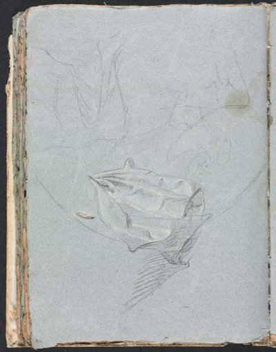 Verona Skissbok: Draperistudie sida 84, 1760. av Francesco Lorenzi