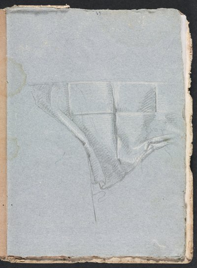 Verona Skissbok: Draperistudie sida 93, 1760. av Francesco Lorenzi