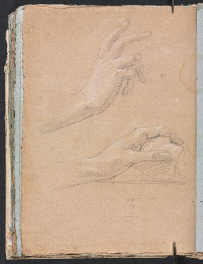 Verona Skissbok: Hands page 92, 1760. av Francesco Lorenzi