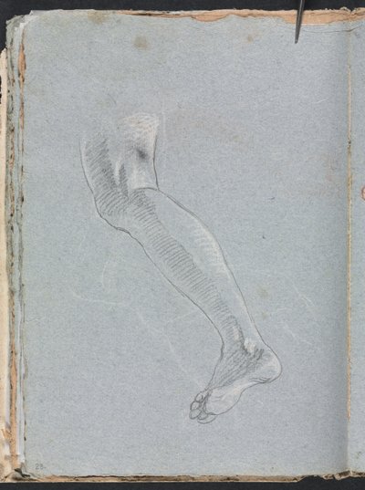 Verona Skissbok: Vänster ben sida 28, 1760. av Francesco Lorenzi