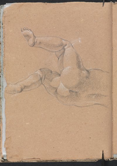 Verona Skissbok: Putto (nedre halvan av kroppen) (sida 24) av Francesco Lorenzi