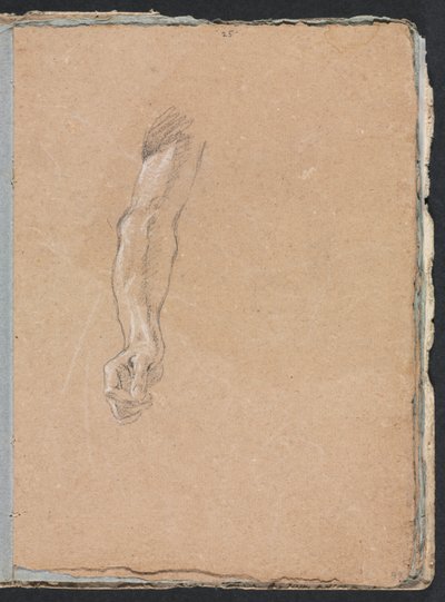 Verona Skissbok: Höger arm och hand sida 49, 1760. av Francesco Lorenzi