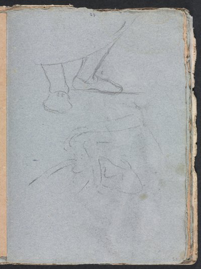 Verona Skissbok: Studie av fötter (sida 53) av Francesco Lorenzi