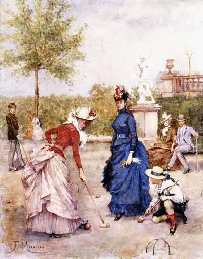 Ett spel med krocket, av Francesco Miralles Galaup