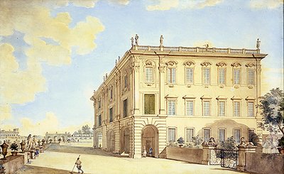 Utsikt över Rom (akvarell på papper) av Francesco Panini
