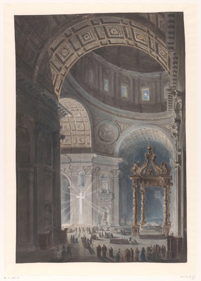 Belysning av det heliga korset vid Peterskyrkan Belysning av korset i Peterskyrkan av Francesco Piranesi