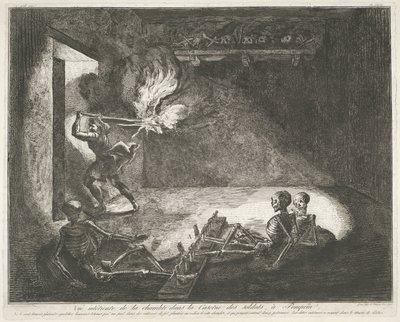 Soldatenkazerne te Pompei Antiquities of Magna Graecia (serietitel) av Francesco Piranesi