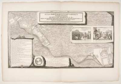 Topografi av fabrikerna som upptäckts i staden? av Pompeji av Francesco Piranesi