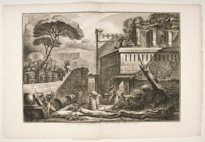 Utsikt över graven i Marnia negl av Francesco Piranesi