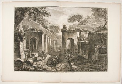 Utsikt över Porta dell av Francesco Piranesi