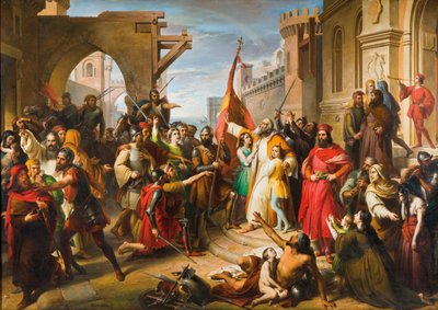 Anconetanernas ed, 1850-talet. av Francesco Podesti