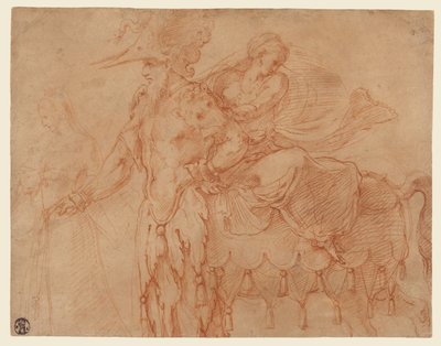Centaur och Lapith av Francesco Primaticcio