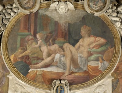 Danae av Francesco Primaticcio