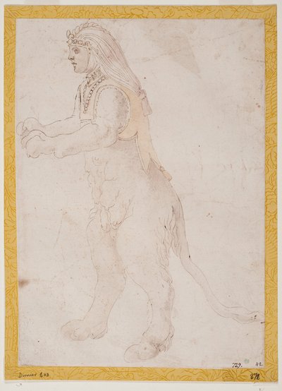 Stehende Sphinx av Francesco Primaticcio