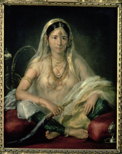 Porträtt av en moguldam, 1787 av Francesco Renaldi