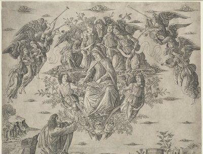 Jungfruns antagande av Francesco Rosselli