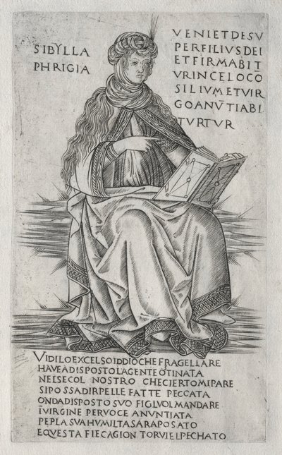 Sibyllerna: Den frygiska sibylla, ca. 1470-1480. av Francesco Rosselli