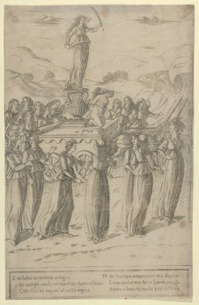 Kyskhetens triumf, ca. 1480-90. av Francesco Rosselli