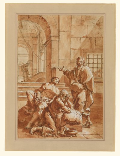 Josef tolkar sina medfångars drömmar av Francesco Salvator Fontebasso