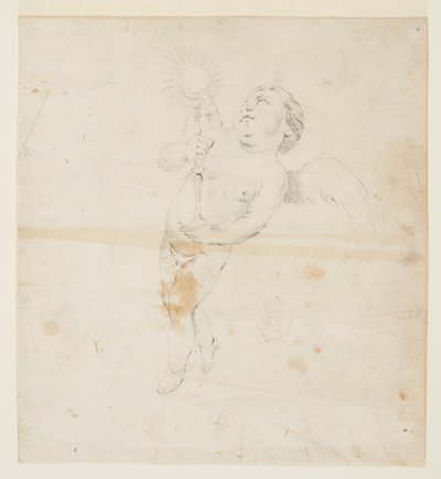 Ängel som bär en monstrans av Francesco Solimena