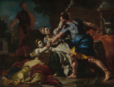 Messalinas död av Francesco Solimena