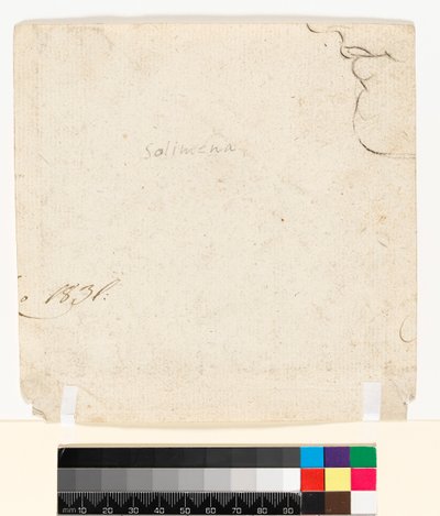 Ritning på baksidan av papperet (terso), före 1747 (grafit på papper) [se 5938251] av Francesco Solimena