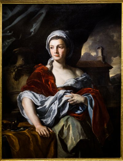 Porträtt av en kvinna av Francesco Solimena