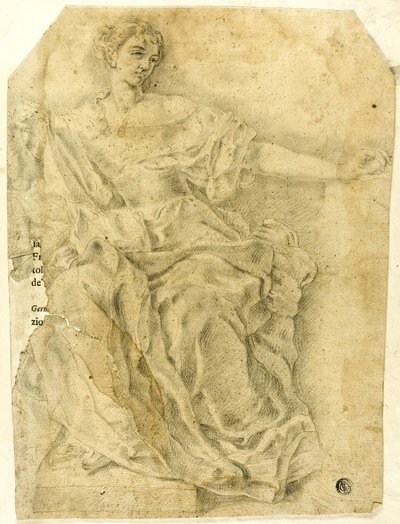 Sittande allegorisk kvinnofigur av Francesco Solimena