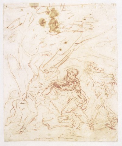 St Sebastian sköts av St Irene av Francesco Solimena