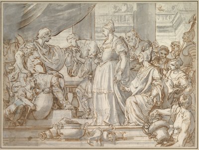 Scipios återhållsamhet av Francesco Solimena