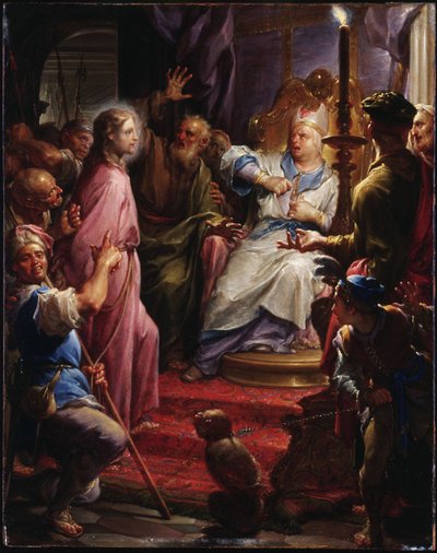 Kristus inför Kaifas av Francesco Trevisani