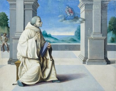 Den helige Bernhard av Clairvaux vision av Francesco Ubertini Verdi Bachiacca